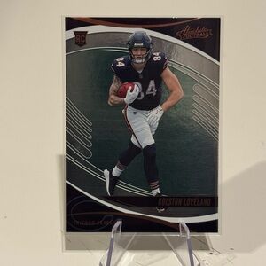 🔥 2025 Colston Loveland Panini Absolute Gold Rookie Card. Chicago bears